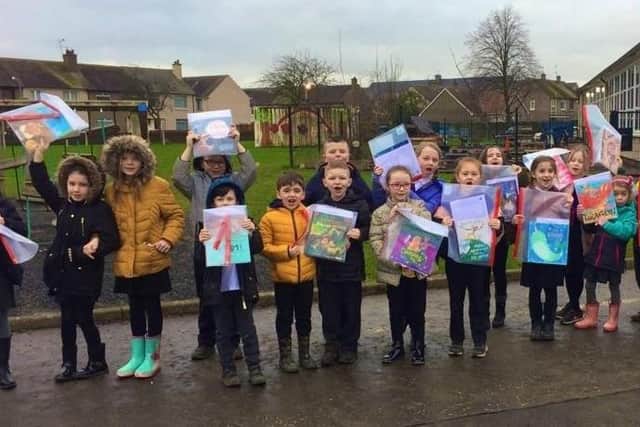 Beancross Primary School pupils take part in the First Ministers Reading Challenge 
