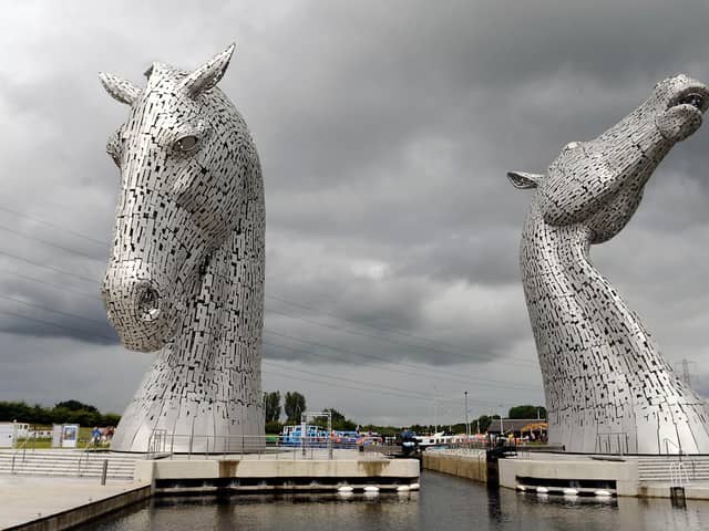 The Kelpies were named the 10th most beautiful attraction in the UK