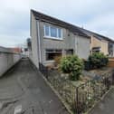 The exterior of the Grangemouth end terrace property