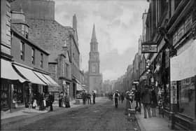 Falkirk High Street pictured in the 1890s.