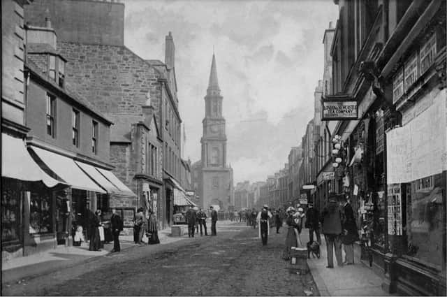 Falkirk High Street pictured in the 1890s.