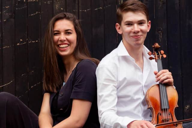 Violinist Richard Montgomery and pianist Anna Michels will perform at the Violin and Piano at Noon concert.