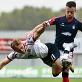 Gary Oliver on the ball for Falkirk (Pic by Michael Gillen)