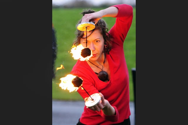 Fire and Light at The Helix. Pyro Celtica.