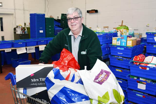 Falkirk Food Bank chairman Alastair Blackstock has seen a rise in the number of food parcels being disitributed in the area over the last few months
(Picture: Michael Gillen, National World)