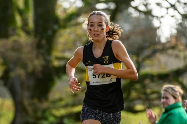 Falkirk Vics’ Emily Christie helped the U15/U17 girls’ team finish in sixth (Photo: Bobby Gavin/Scottish Athletics)