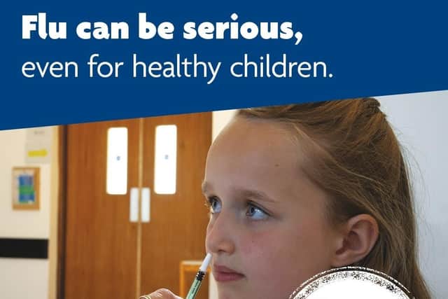 NHS Forth Valley is encouraging parents and carers to get eligible children to take the nasal flu spray vaccine