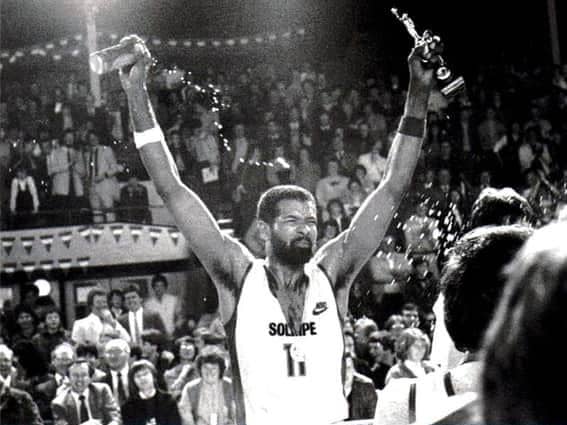 Basketball legend Bobby Kinzer back in his heyday as Team Solripe's star (Photo: The Falkirk Herald)