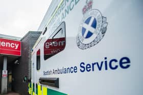 The woman was taken to hospital after the incident. Picture: John Devlin