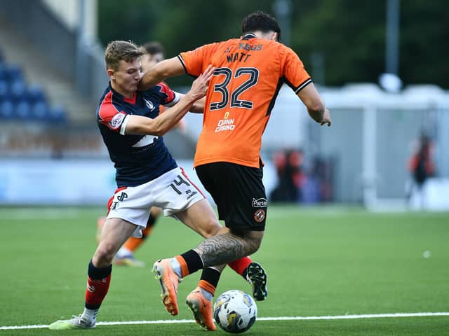 Finn Yeats is looking forward to fighting for his place in the Falkirk team after Layton Bisland joined on loan this week (Photo: Michael Gillen)