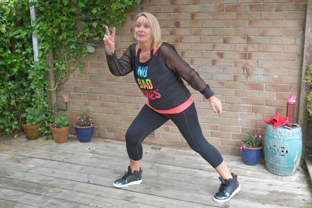 Anne Marie Duffie’s virtual Zumba classes are in aid of Strathcarron. Picture: Michael Gillen.