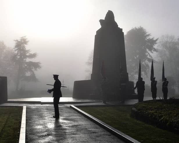 The district came together in acts of Remembrance on Sunday - this from the Grangemouth ceremony.