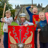 Harry 11, Callum, 8, Robbie, 8, and Lachlan, 11 enjoy the Open Doors at Kinneil House.  (pic: Scott Louden)