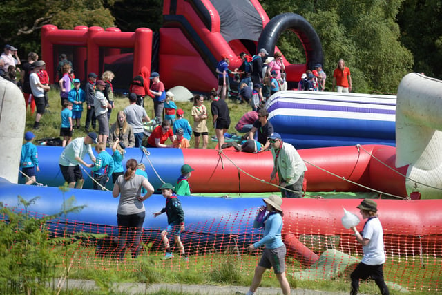 Perfect weather for all the activities on the inflatables.