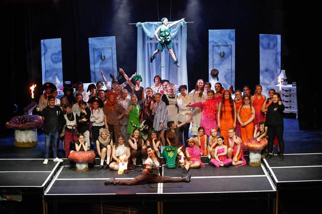 The cast of Project Theatre's production of Peter Pan JR.