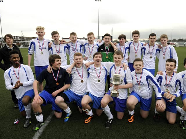 Forth Valley League Cup Final winners Graeme High School.