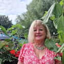 Christine McLachlan of Bo'ness with her sunflowers
