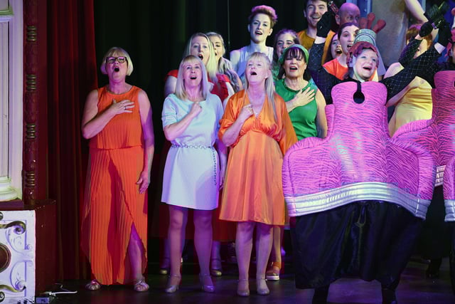 Singing and dancing paintbrushes were just a few of the zany costumes.
