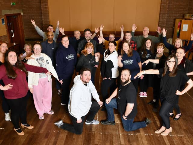 Falkirk Operatic members rehearsing for their next production of Disney's The Little Mermaid. Pic: Michael Gillen