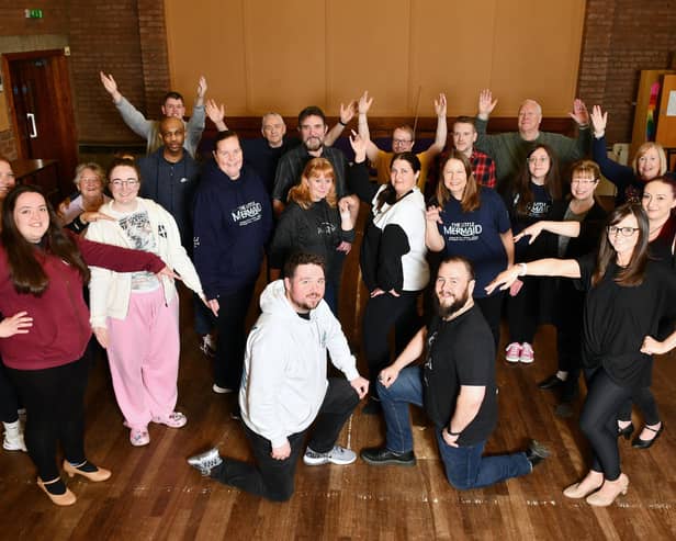 Falkirk Operatic members rehearsing for their next production of Disney's The Little Mermaid. Pic: Michael Gillen