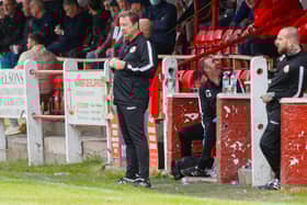 Camelon manager Andy Colley has been axed after just seven months in charge at Carmuirs Park (pic: Scott Louden)