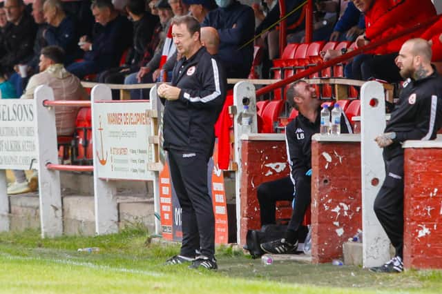 Camelon manager Andy Colley has been axed after just seven months in charge at Carmuirs Park (pic: Scott Louden)