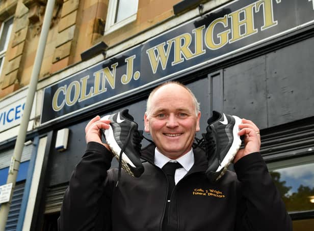 Funeral director Colin Wright is taking part in this year's Strathcarron Hospice 10k