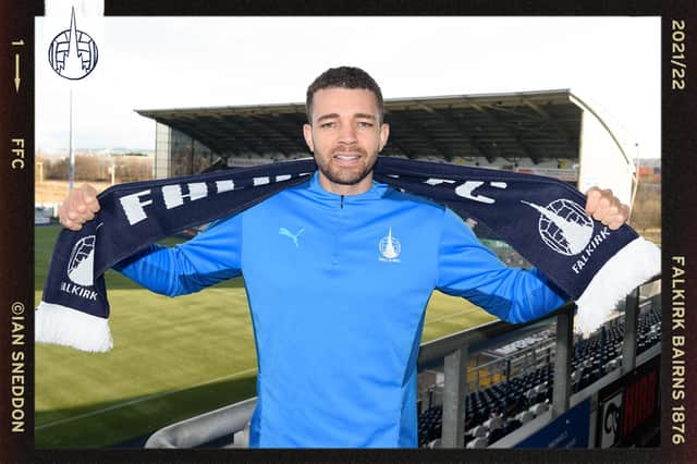 Head coach Martin Rennie's first signing (Pic: Ian Sneddon/Falkirk FC)