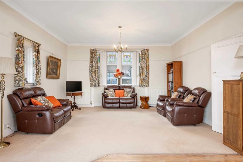 The lounge is part of a large open plan space.