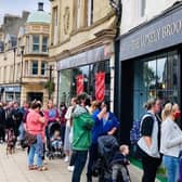 People queue around the block to see the new shop in Falkirk High Street