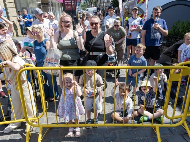 Falkirk families were out in force on the day.