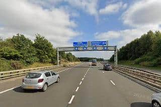 The stretch of the M876 will be closed overnight next week