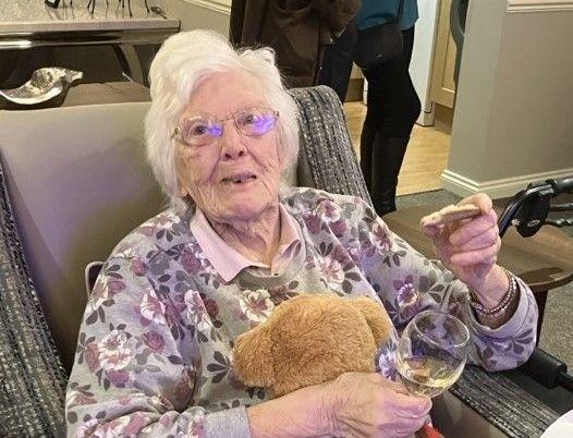 Residents enjoyed their cheese and wine event