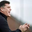 Danny Smith watching his team's win over Hutchison Vale (Pics Alan Murray)