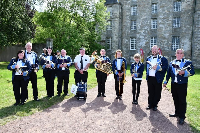 Unison Kinneil Band prepare to welcome the Queen's Baton Relay to Bo'ness