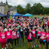 Participants ready for the off in Race For Life Falkirk 2022.  (Pic: Scott Louden)