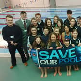 Members of Falkirk Otters swimming club spoke to councillors Jack Redmond and Euan Stainbank about their concerns