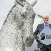 Scottish Canals CE0 John Paterson with the new logo. Pic: Scottish Canals