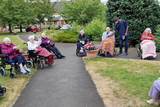 Olympic themed fun at New Carron Court Care Home