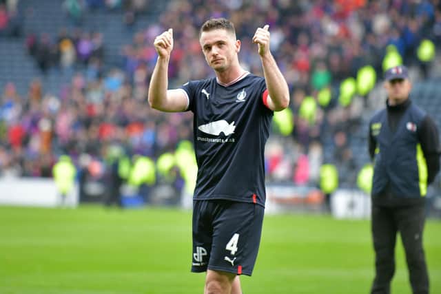McGinn says seeing 'generations of Falkirk fans' at Hampden was a real moment to remember even although it ended in defeat (Photo: Michael Gillen/Electrify)