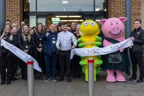 Manager Brian Torley was joined by guests of honour Percy Pig and Colin the Caterpillar to open the store.
