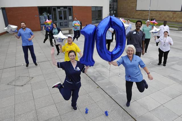Forth Valley Royal Hospital celebrated its 10th anniversary today and also received a lovely message from the Queen