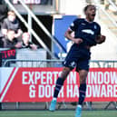 Burrell celebrates putting Falkirk 2-0 up (Pic Michael Gillen)