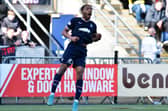 Burrell celebrates putting Falkirk 2-0 up (Pic Michael Gillen)