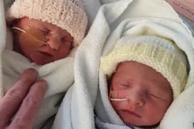 Twin sisters Eva-May and Ellie-Rose Wilson