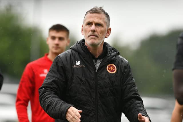 Stenhousemuir manager, Gary Naysmith.
