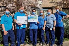The team at the Robert Fergusson Unit raised £2,358 in donations and £446 in Gift Aid.