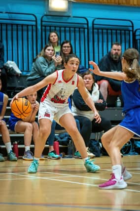 Bethany Snedden in action for Falkirk Fury’s cadettes