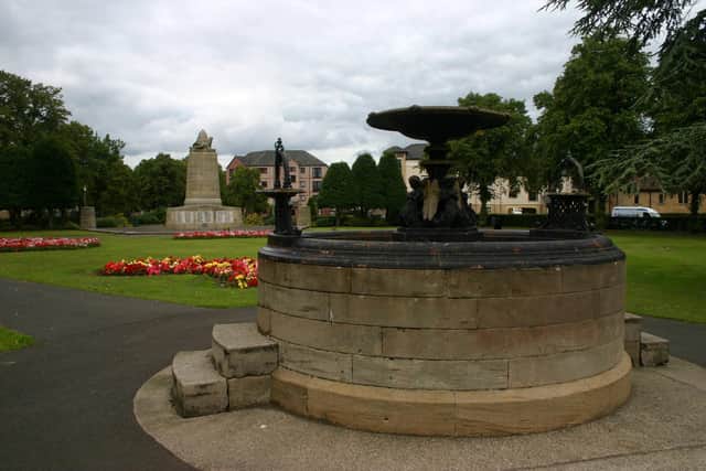 Zetland Park's famous fountain has been removed so it can undergo refurbishment to restore it to its former glory