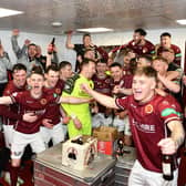 HISTORY-MAKERS: Stenhousemuir sealed their first ever league title after against East Fife last month (Pictures by Michael Gillen/Alan Murray)